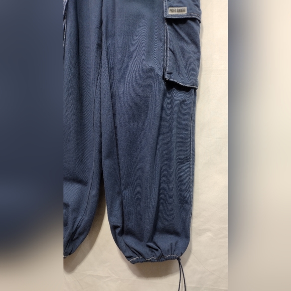 PacSun Cargo Baggy Parachute Pull-On Pants Womens XS Blue Streetwear Gorpcore - Picture 7 of 15